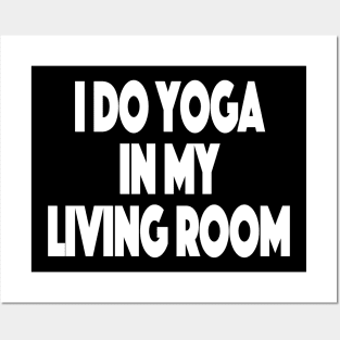 Yoga at Home Working Out From Home Funny Workout At Home Posters and Art